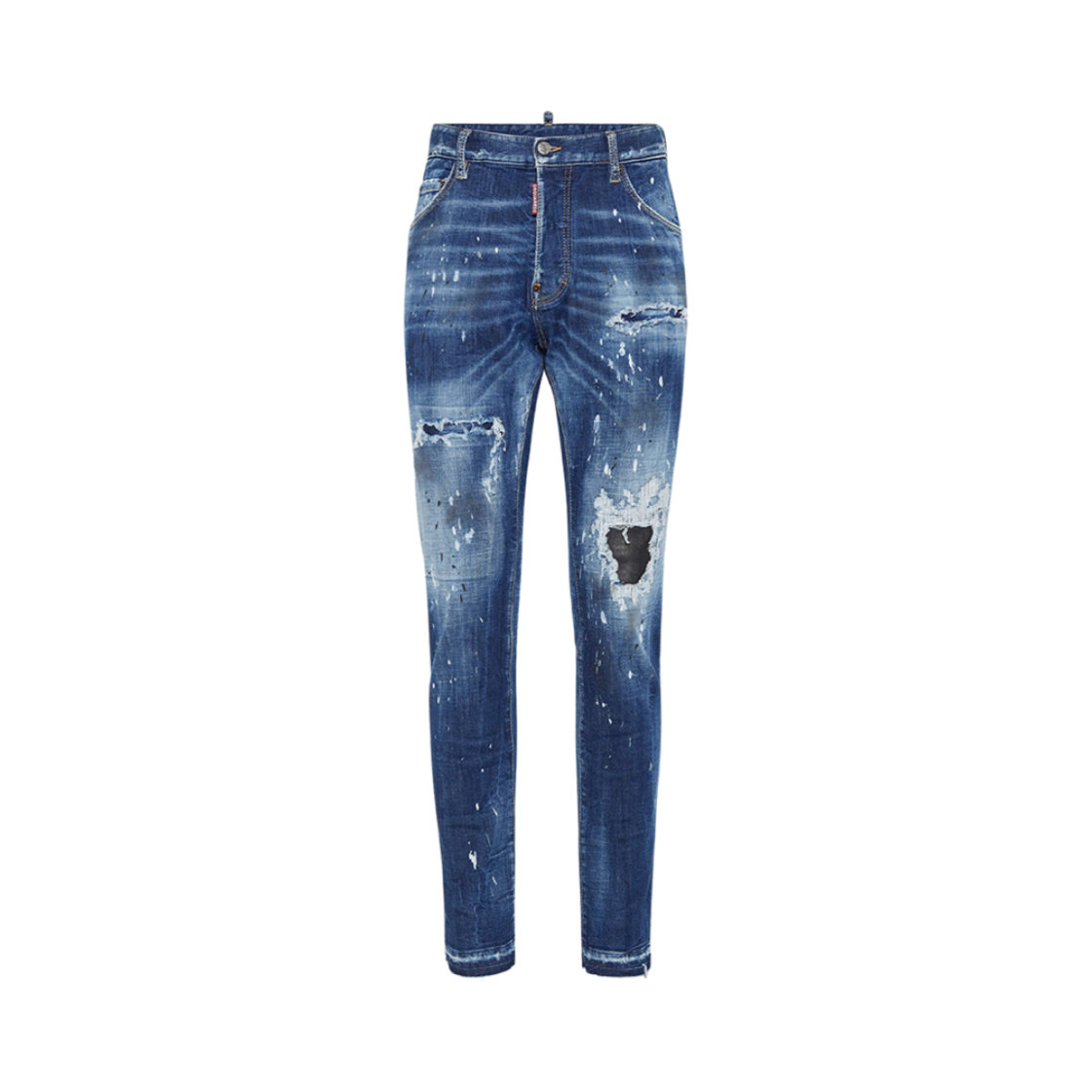 S74LB1635S30872470 Dsquared2 Medium Ripped Wash Cool Guy Jeans Navy