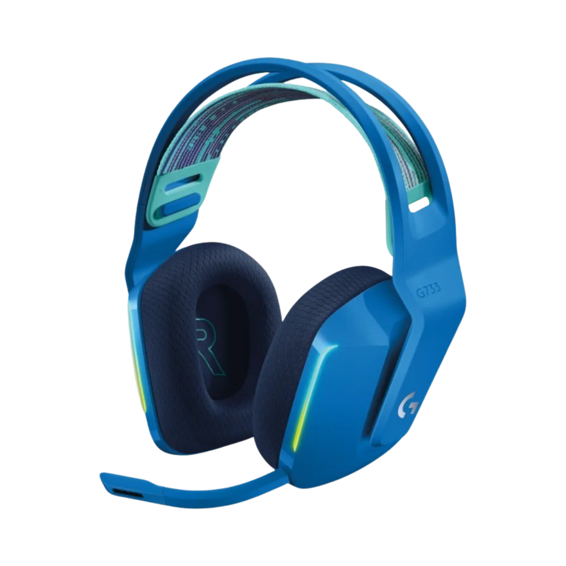 로지텍 G733 라이트스피드 무선 RGB 게이밍 헤드셋 블루 (국내 정식 발매 제품)(Logitech G733 Lightspeed Wireless RGB Gaming Headset Blue (Korean Ver.))