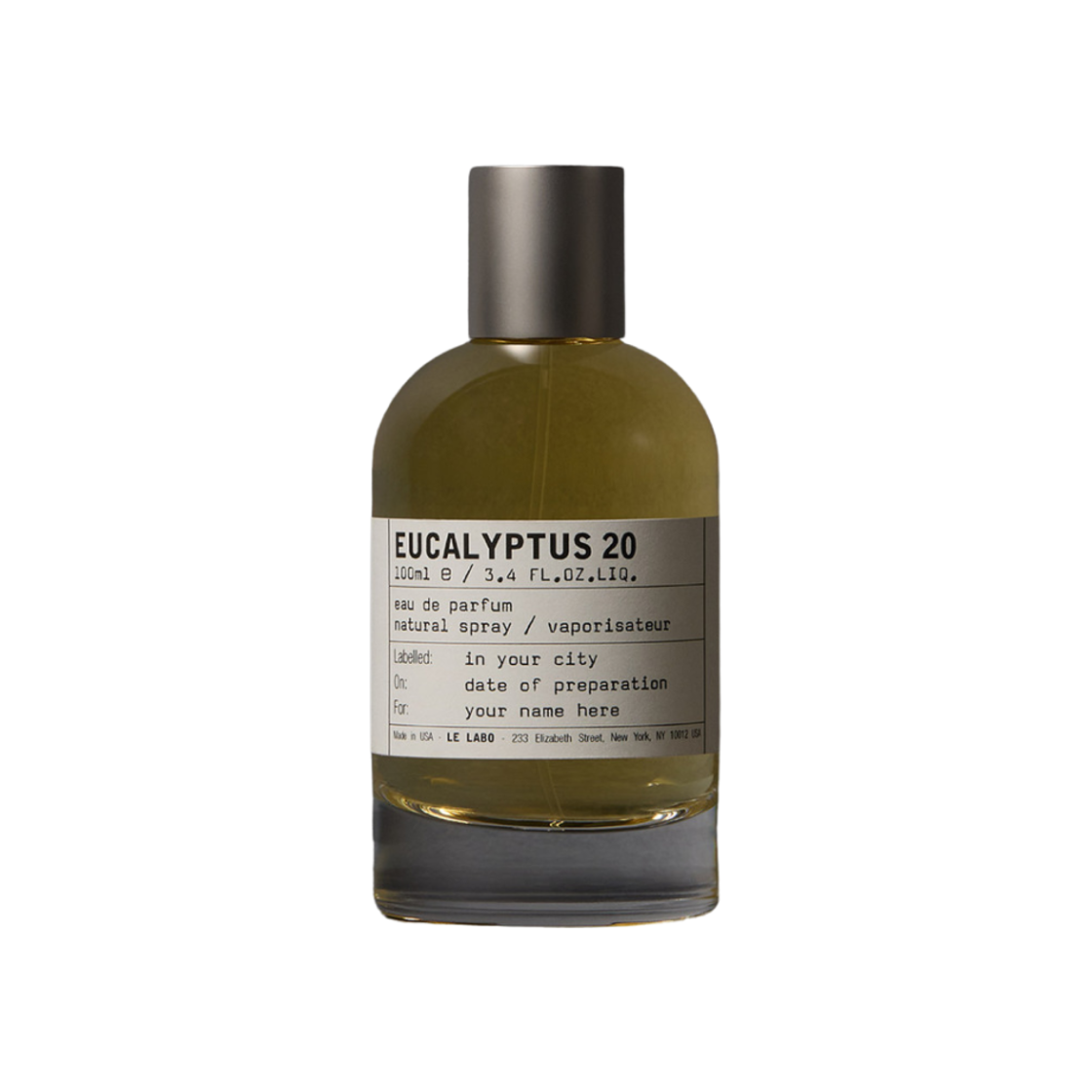 - Le Labo Eucalyptus 20 Eau De Parfum 100ml