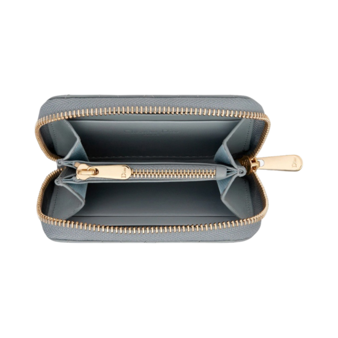 디올 스몰 레이디 보야저 코인 지갑 까나쥬 램스킨 클라우드 블루(Dior Small Lady Voyageur Coin Purse Cannage Lambskin Cloud Blue) - 2