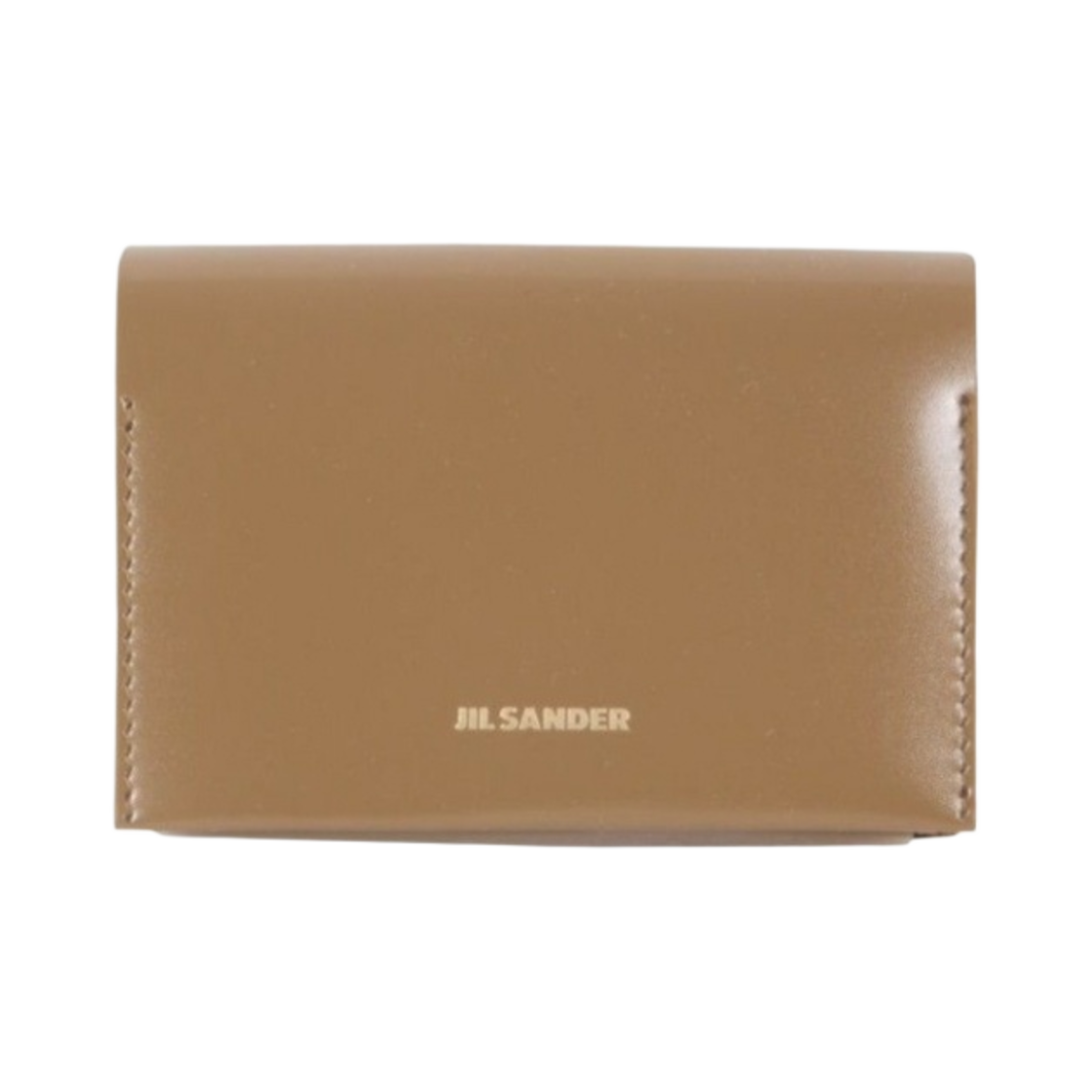 질 샌더 로고 레더 폴드 카드 홀더 브라운(Jil Sander Logo Leather Folded Card Holder Brown)