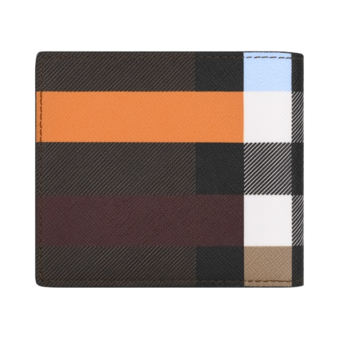 버버리 컬러 블록 체크 반지갑 다크 버치 브라운(Burberry Colour Block Check Bifold Wallet Dark Birch Brown) - 3