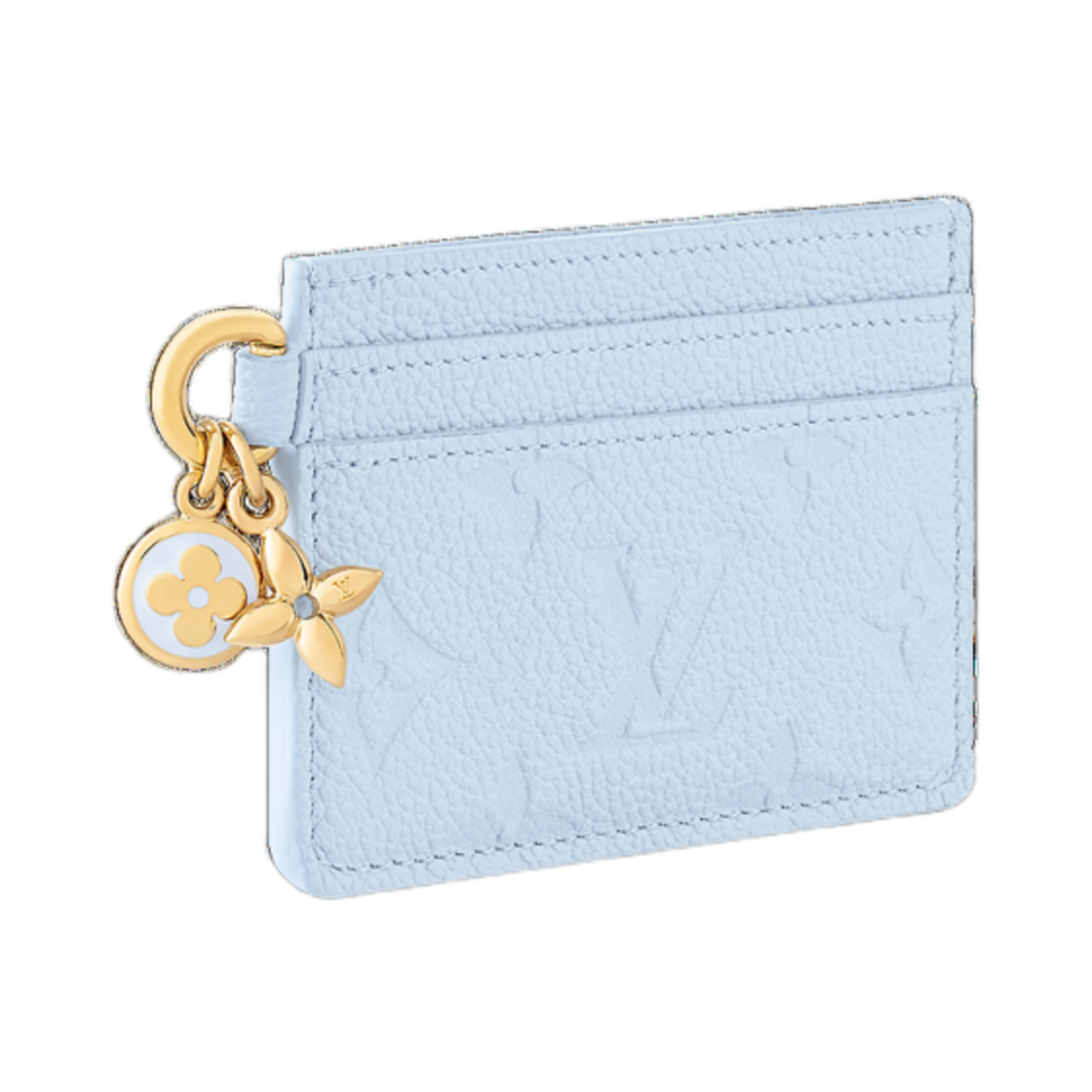 M13649 Louis Vuitton LV Charms Card Holder Azur Blue - #2