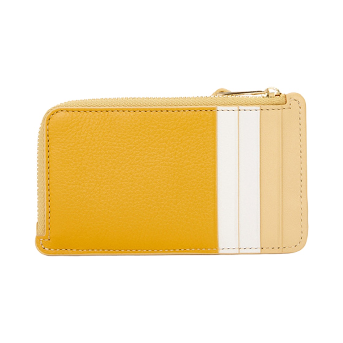 로에베 퍼즐 코인 카드 홀더 인 클래식 카프스킨 선플라워 소프트 화이트 다크 버터(Loewe Puzzle Coin Card Holder In Classic Calfskin Sunflower Soft White Dark Butter) - 2