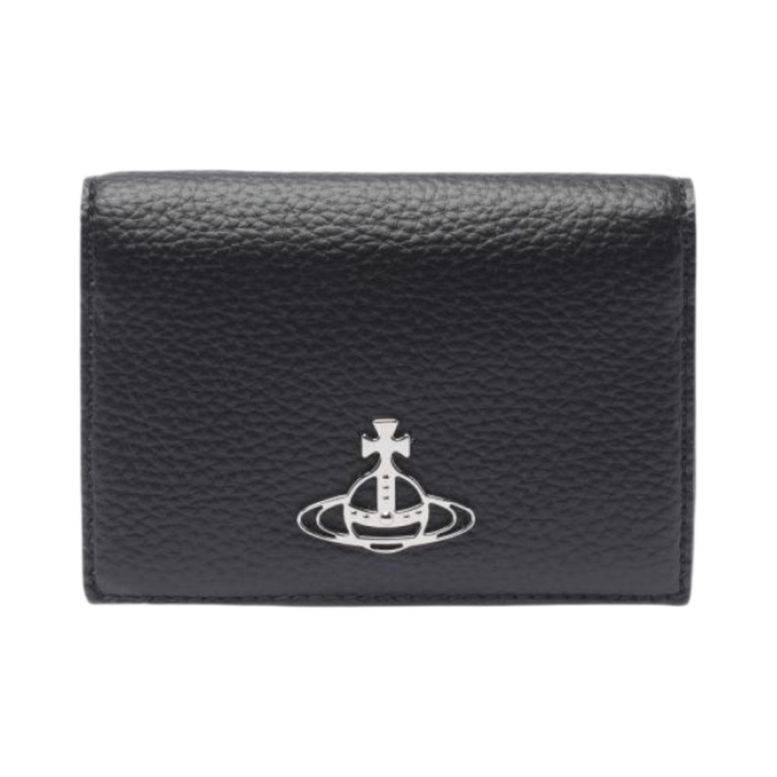51110015U-S000D-N403 Vivienne Westwood Re-Vegan Grain Card Holder Black