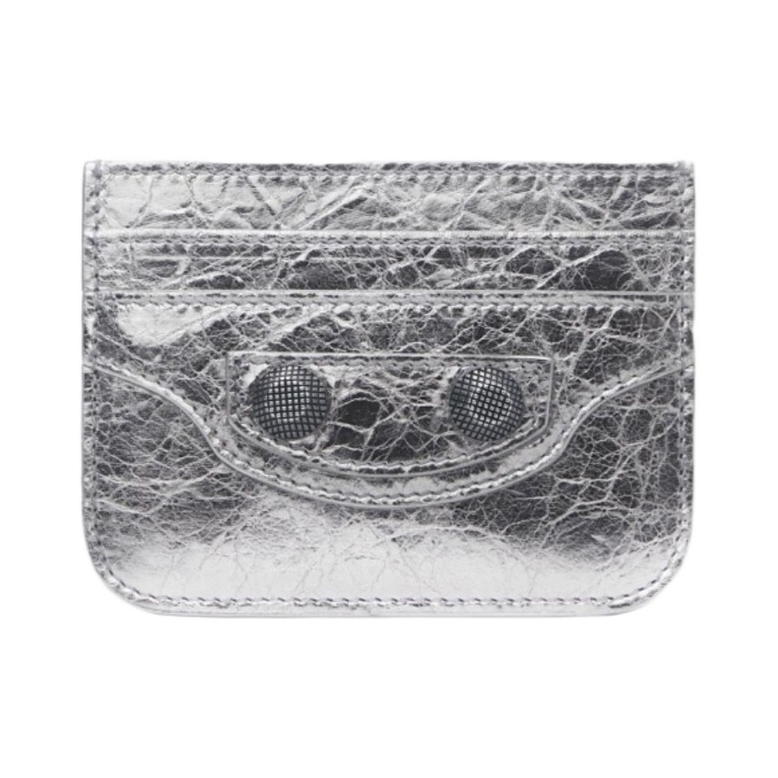 발렌시아가 르 카골 카드 홀더 메탈라이즈드 실버(Balenciaga Le Cagole Card Holder Metallized Silver) - 1