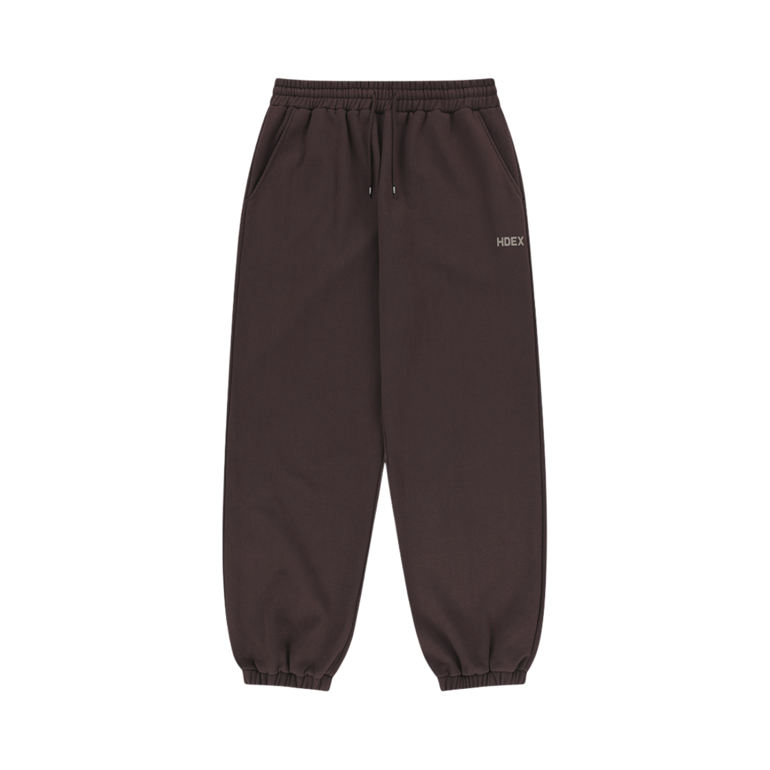 에이치덱스 메인로고 기모 조거 스웨트 팬츠 브라운
