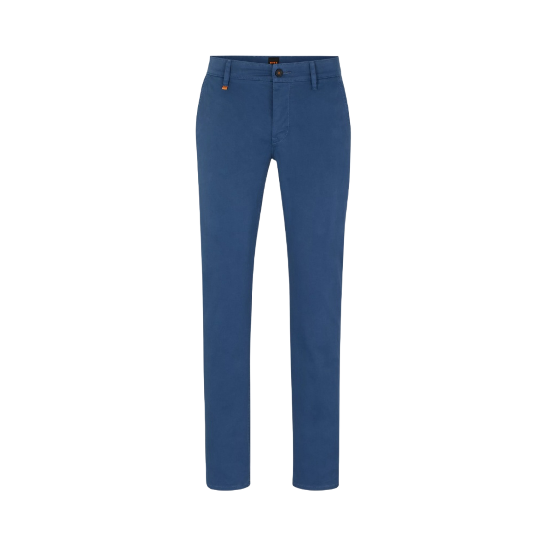 휴고 보스 스티치 코튼 새틴 슬림 핏 트라우저 라이트 블루(Hugo Boss Slim Fit Trousers in Stretch Cotton Satin Light Blue)
