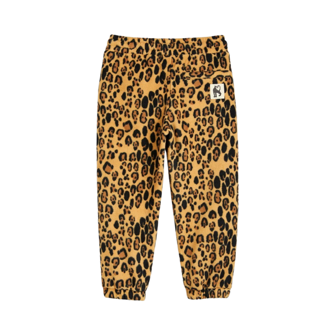 (키즈) 미니 로디니 레오파드 플리스 트라우저 베이지((Kids) Mini Rodini Leopard Fleece Trousers Beige) - 2