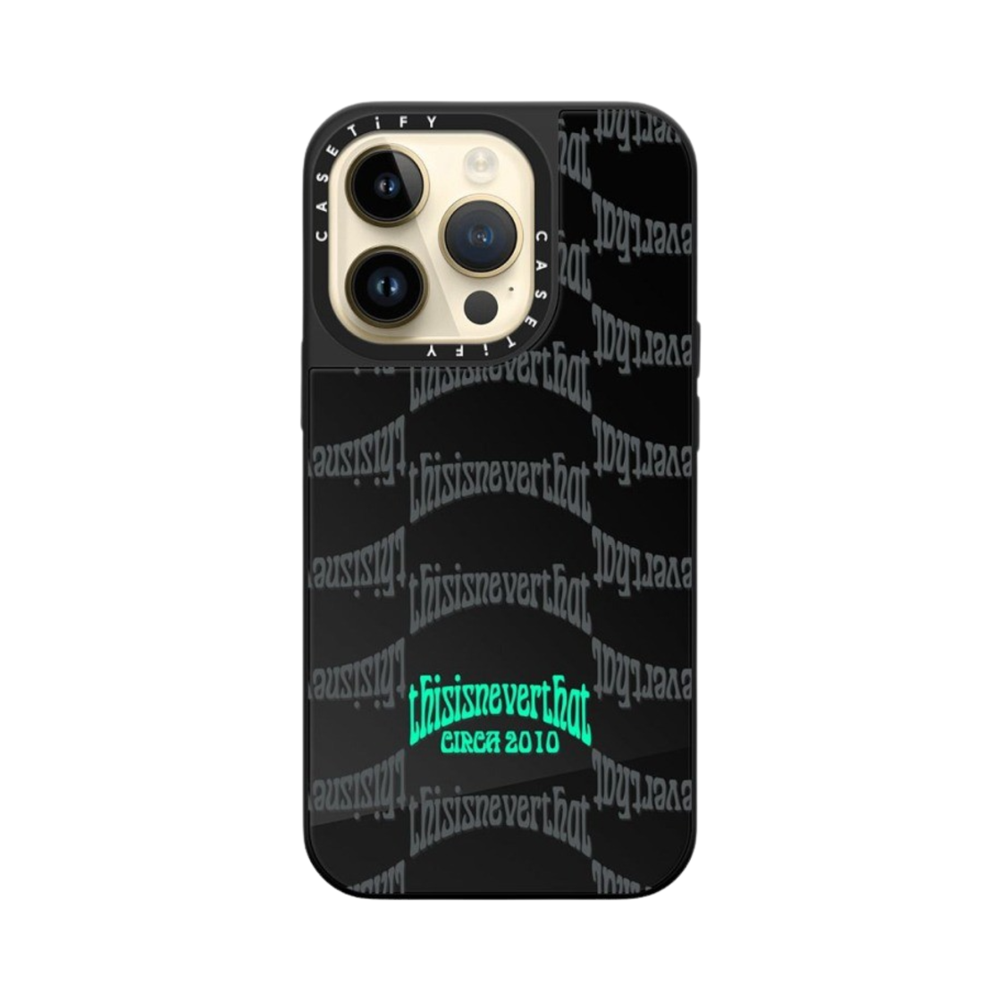 케이스티파이 x 디스이즈네버댓 아이폰 웨이비 맥세이프 미러 케이스 블랙(Casetify x Thisisneverthat iPhone Wavy MagSafe Mirror Case Black) - 4