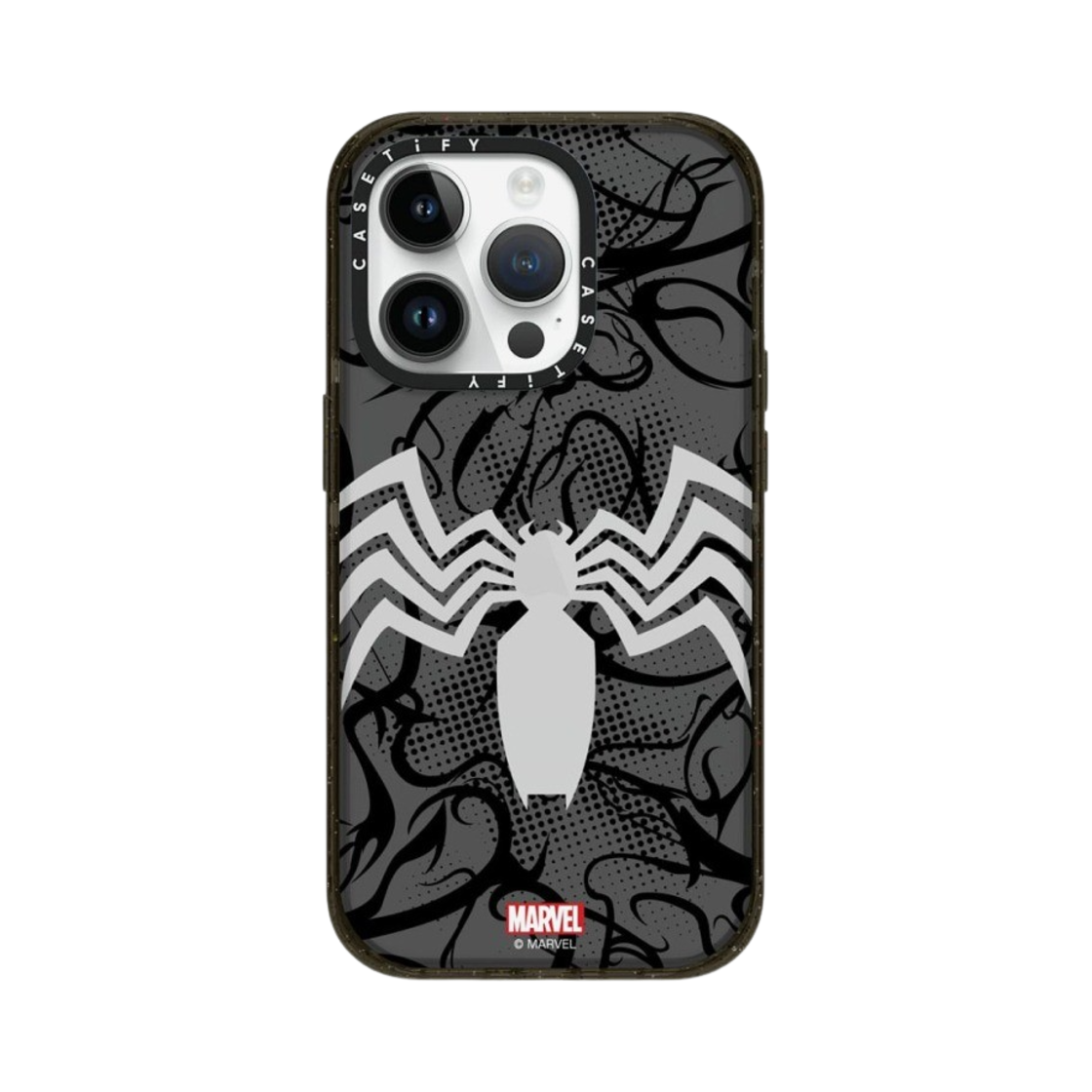 케이스티파이 x 마블 아이폰 베놈 수트 임팩트 케이스 클리어 블랙(Casetify x Marvel iPhone Venom Suit Impact Case Clear Black) - 1