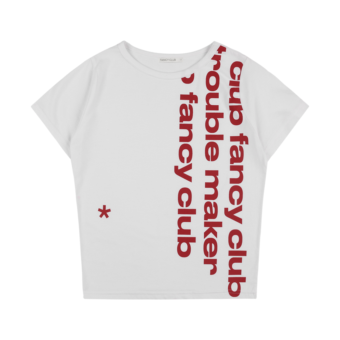 팬시클럽 베이워치 크롭 티 화이트