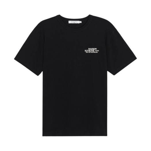 Maison Kitsune Rue De Richelieu Classic T-Shirt Black