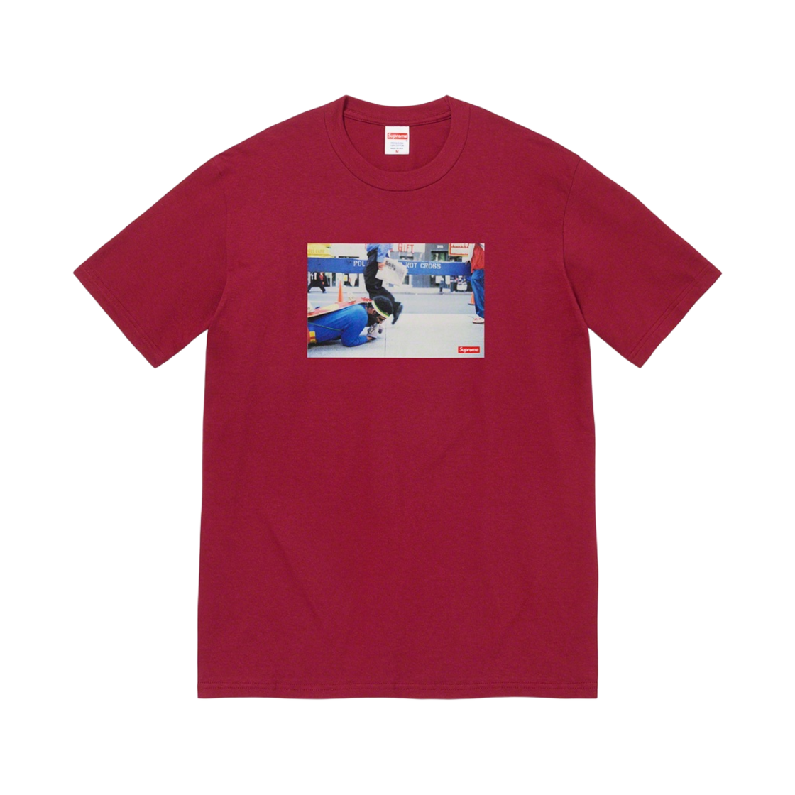 슈프림 포프.L 그레이트 화이트 웨이 티셔츠 카디널 - 22FW(Supreme Pope.L Great White Way T-Shirt Cardinal - 22FW) - 1
