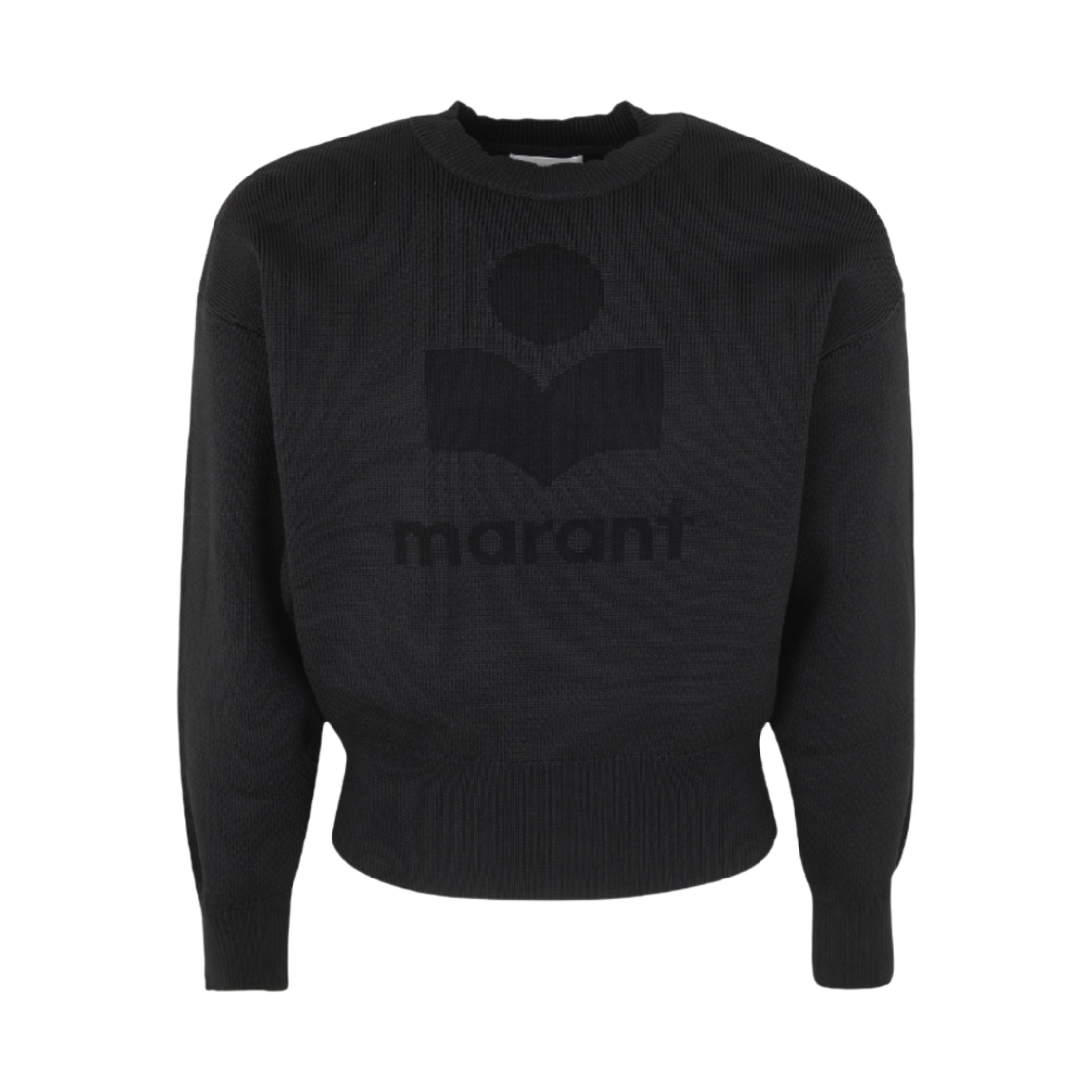PU0159FA-A3L62E-01BK (W) Isabel Marant Ailys Logo Sweater Black - 23FW