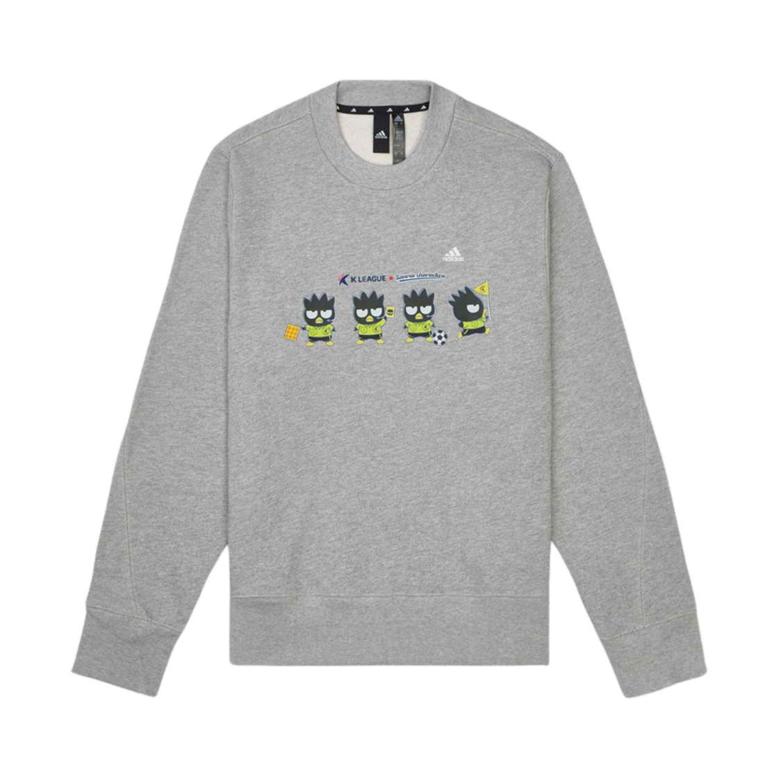K 리그 x 아디다스 x 산리오 캐릭터즈 단체컷 스웨트셔츠 그레이(K League x Adidas x Sanrio Characters Group Cut Sweatshirt Gray)