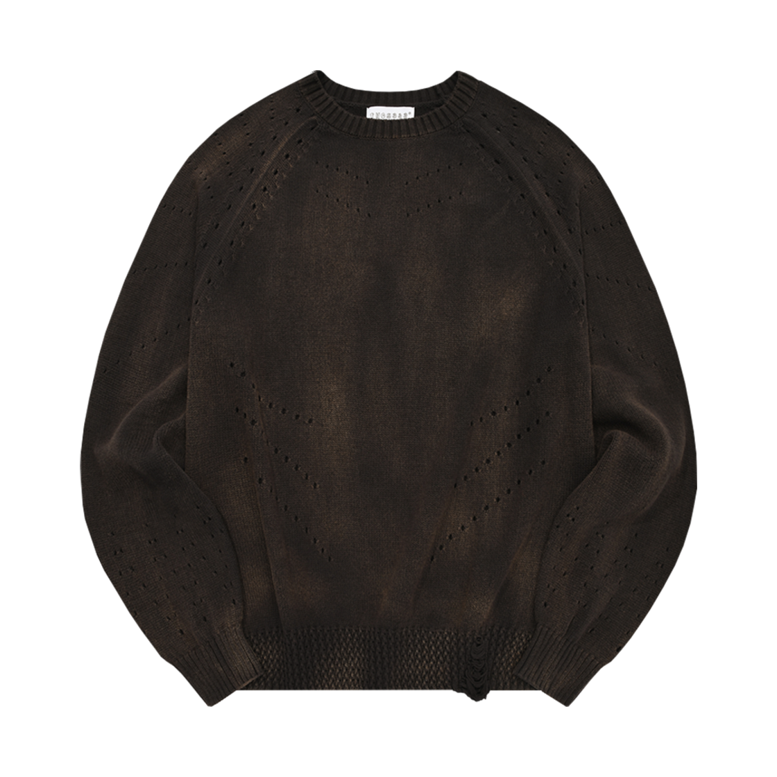 23CLKN003-001 PHOS333 Armor Knit Pullover Charcoal