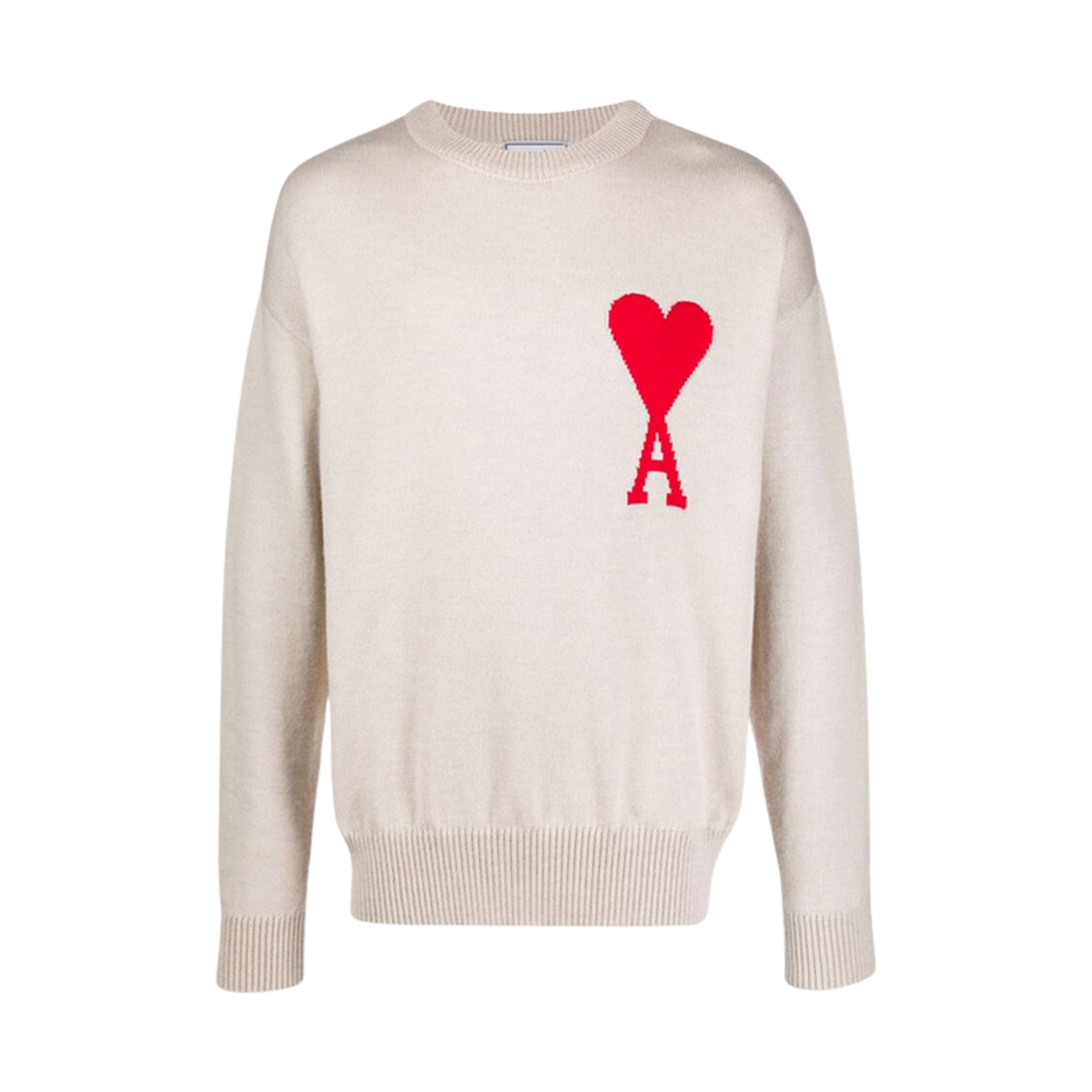 E20HK010-002-263 AMI de Coeur Crewneck Sweater Clay