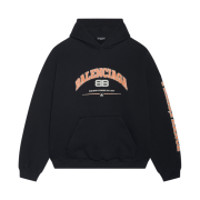 Balenciaga Maison Wide Fit Hoodie Black