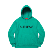 Supreme Capital Hooded Sweatshirt Dark Aqua - 22FW
