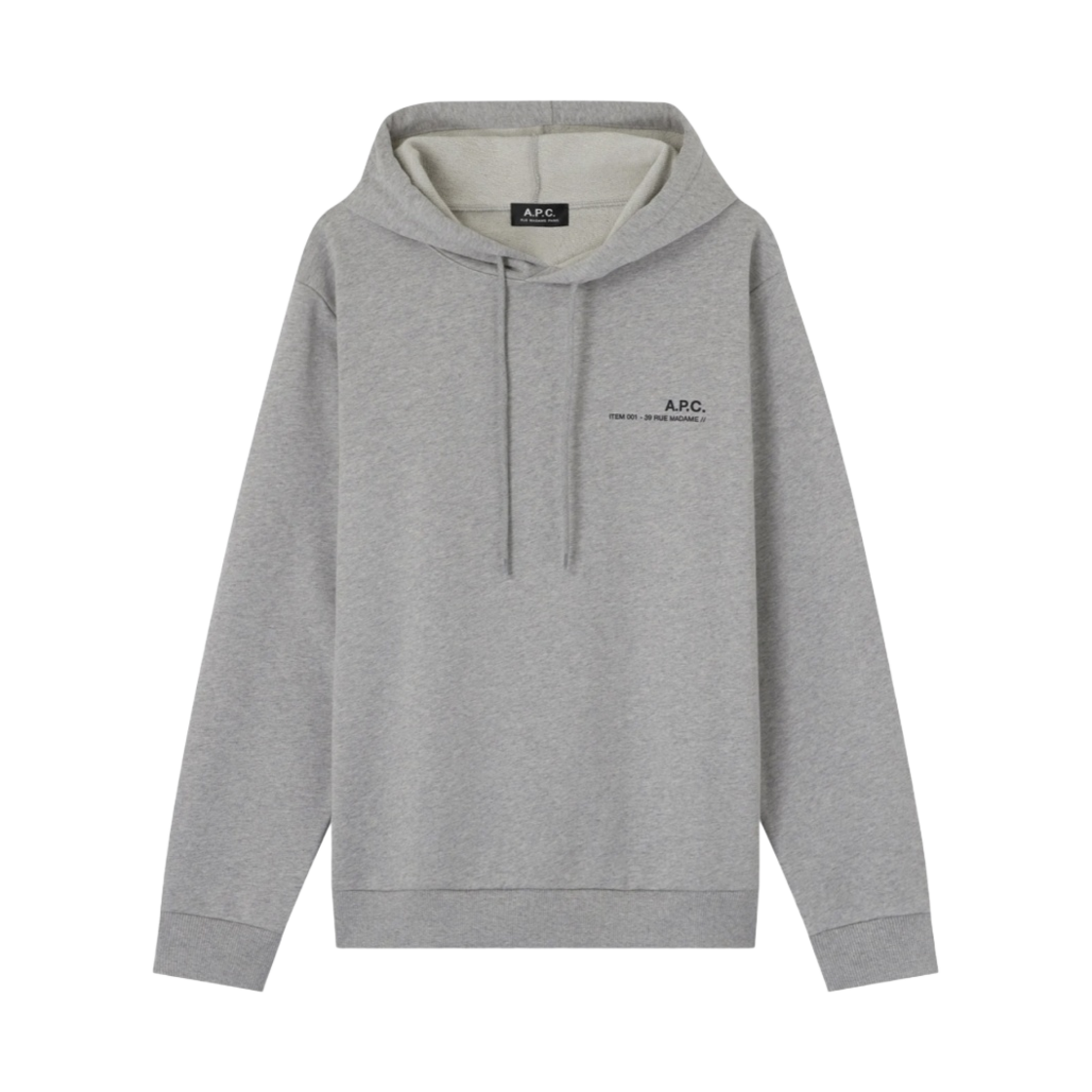 아페쎄 아이템 후드 그레이(A.P.C. Item Hoodie Gray) - 1