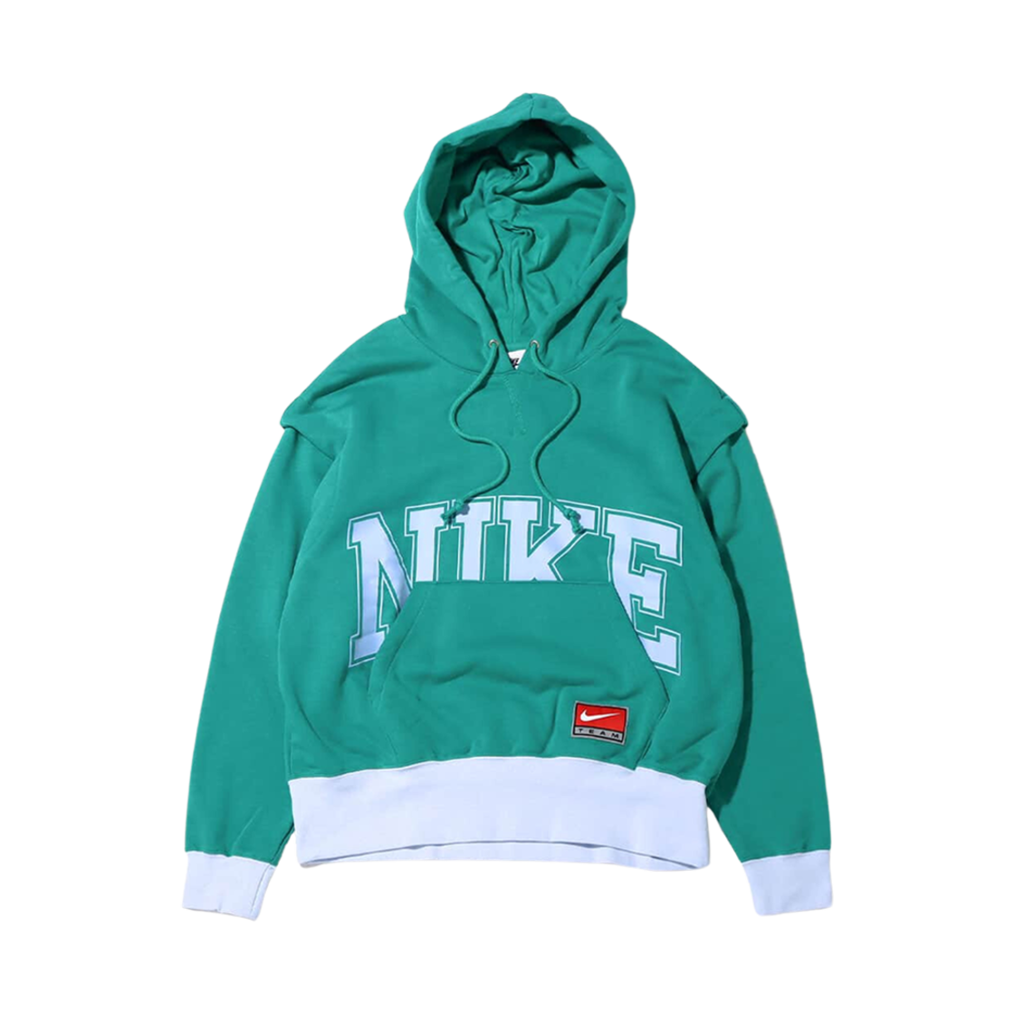 DQ6586-370 (W) Nike NSW Team Nike Fleece Hoodie Neptune Green - Asia