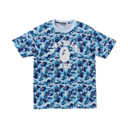 BAPE ABC Camo College T-Shirt Light Blue