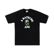 BAPE Woodland and Camo College T-Shirt Black