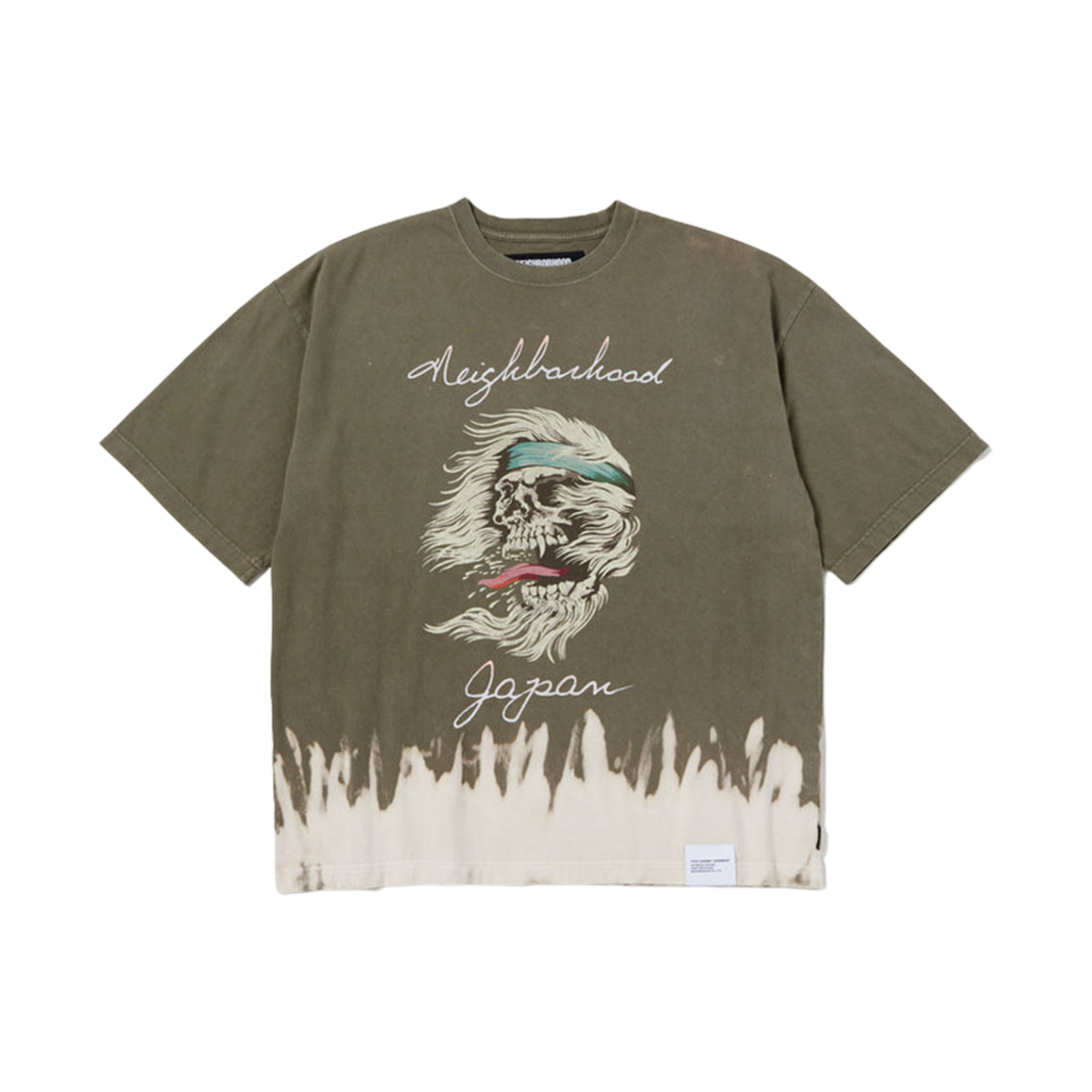 241OKNH-CSM04 Neighborhood Savage Crewneck S/S Olive Drab