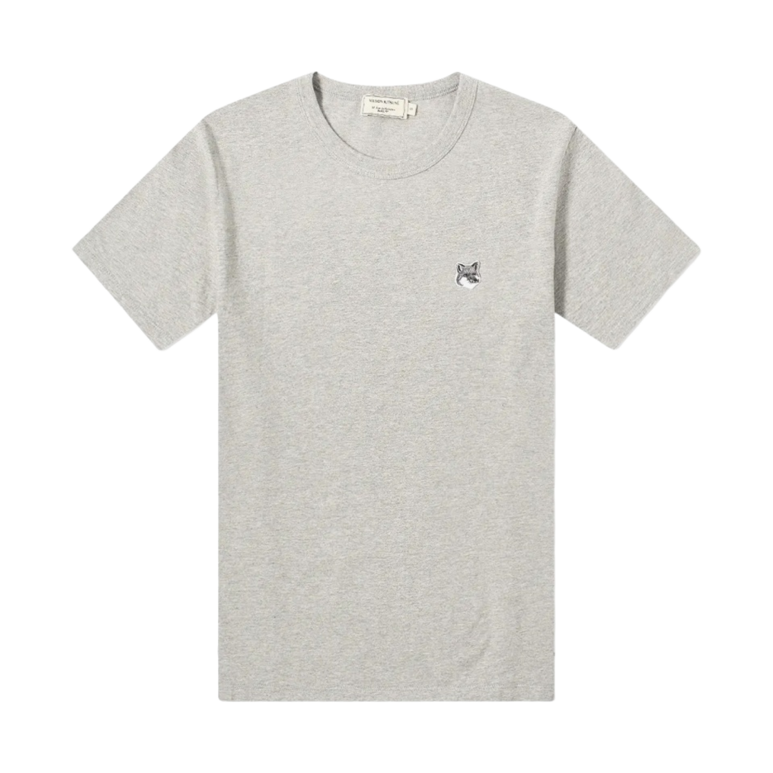 메종 키츠네 그레이 폭스 헤드 패치 클래식 티셔츠 그레이 멜란지(Maison Kitsune Grey Fox Head Patch Classic T-Shirt Grey Melange)