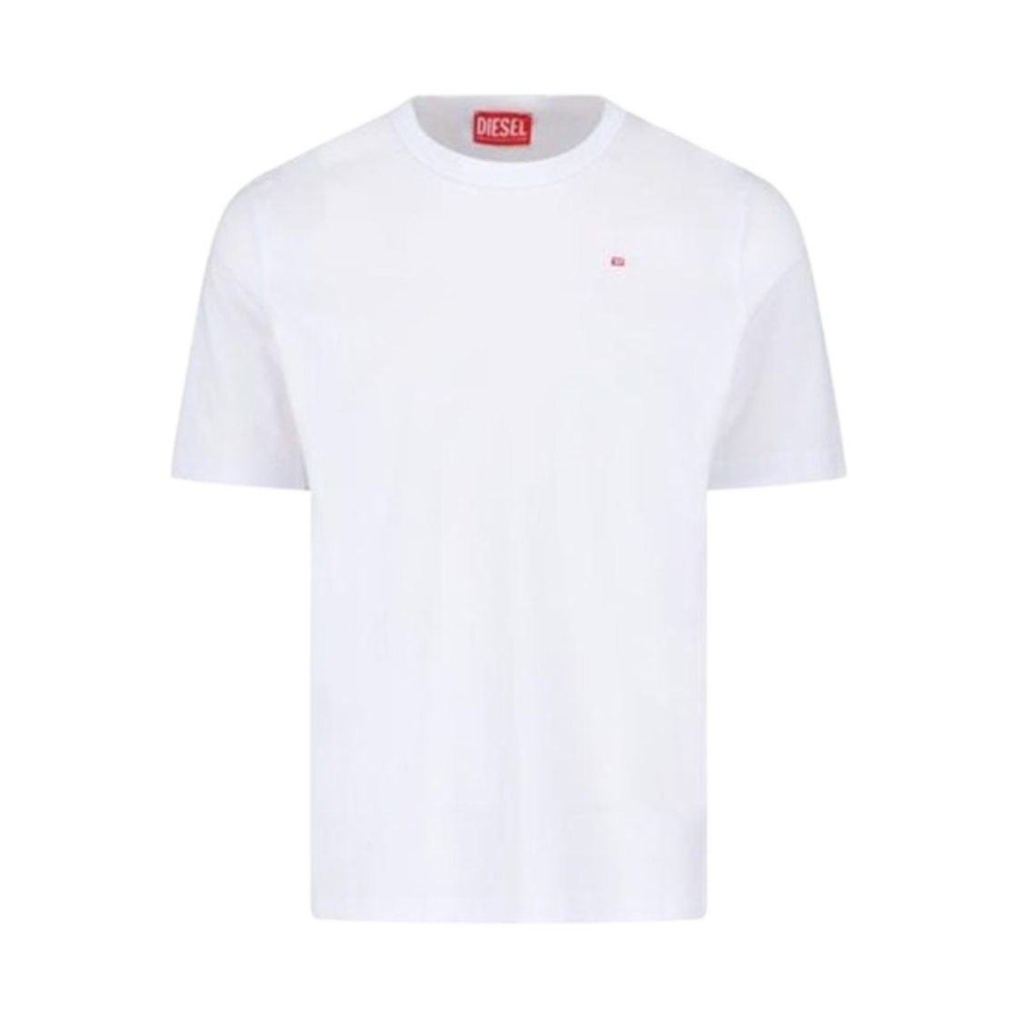 디젤 T-어드저스트-마이크로디브 코튼 티셔츠 화이트(Diesel T-Adjust-Microdiv Cotton T-Shirt White) - 1