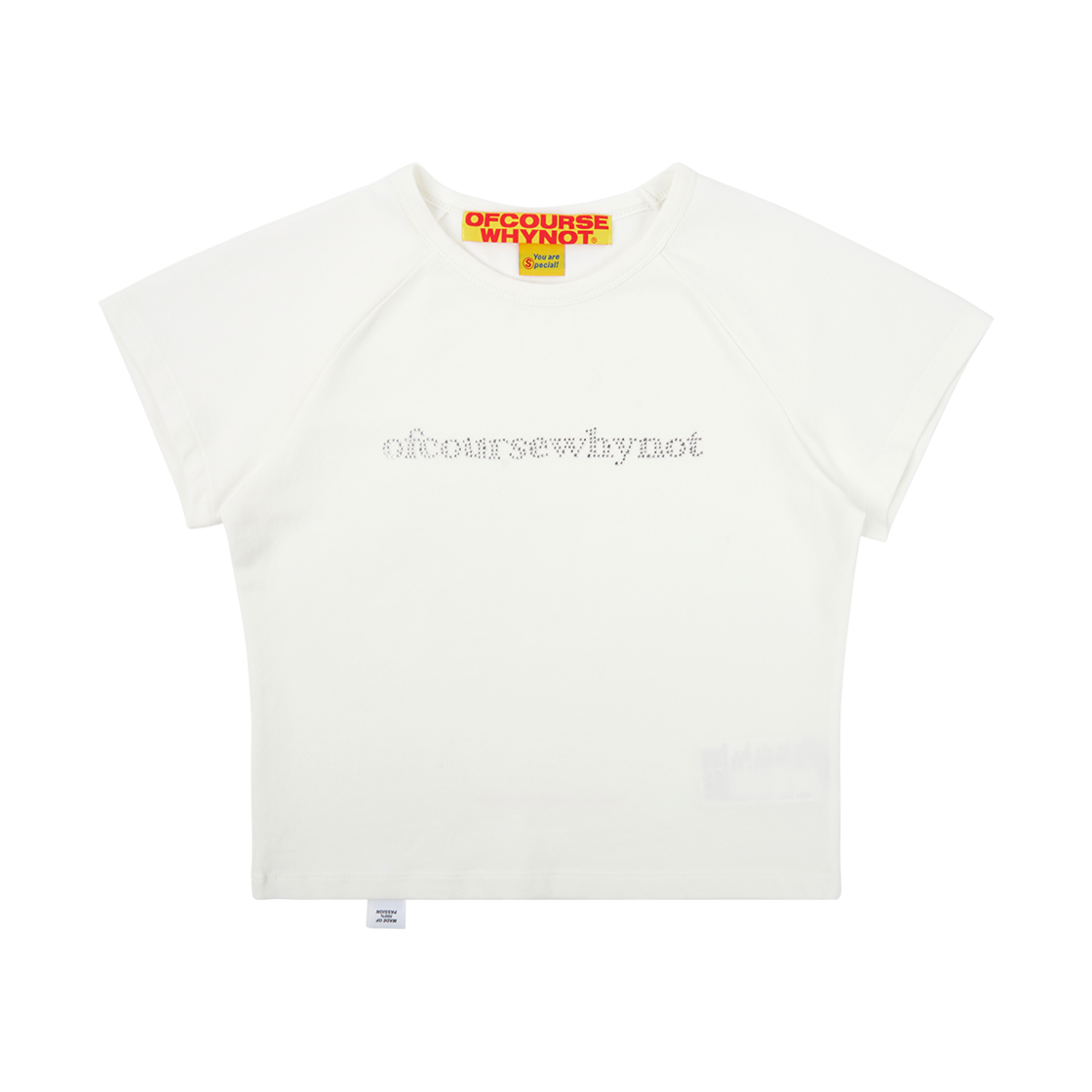 OW52TRF05 ofcoursewhynot That Girl Vibe Tee White