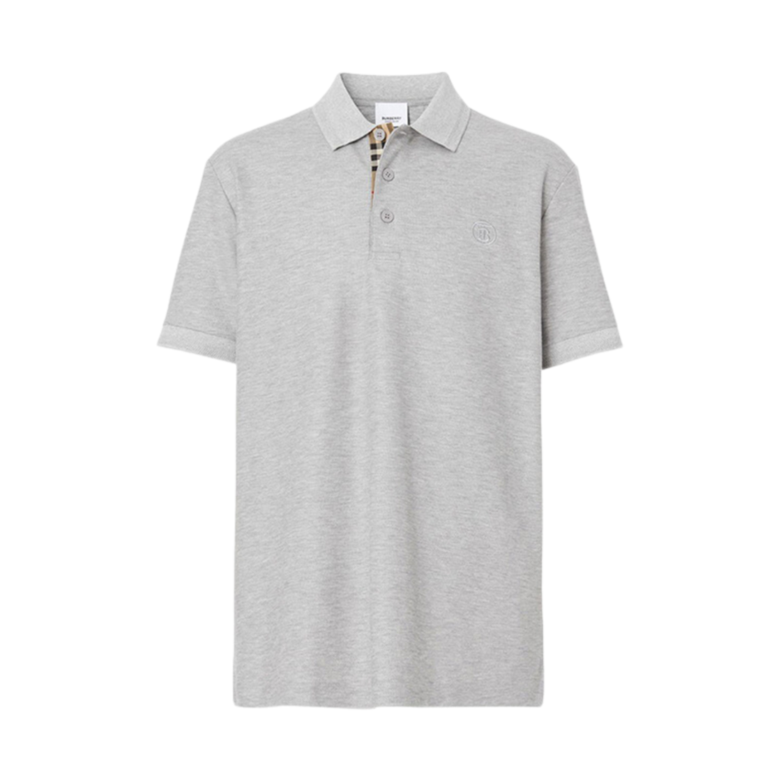 8084011 Burberry Eddie TB Polo Shirt Grey