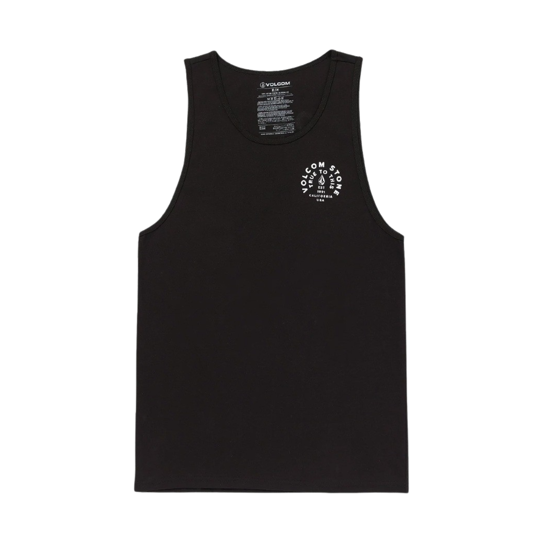 VU242TS005BK Volcom Tennon Tank Black - 대표 이미지 #1