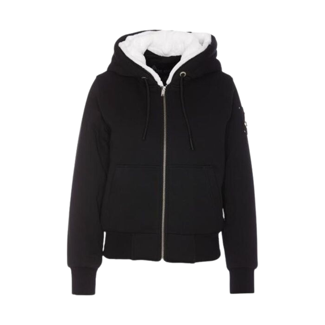 (W) 무스너클 클래식 버니 집업 후드 블랙((W) Moose Knuckles Classic Bunny Zip Hoodie Black)