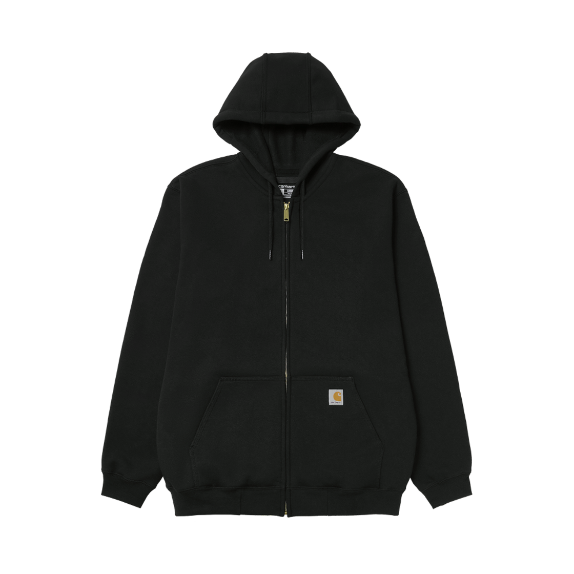 칼하트 루즈 핏 미드웨이트 레귤러 풀 집 스웨트셔츠 블랙(Carhartt Loose Fit Midweight Regular Full Zip Sweatshirt Black)