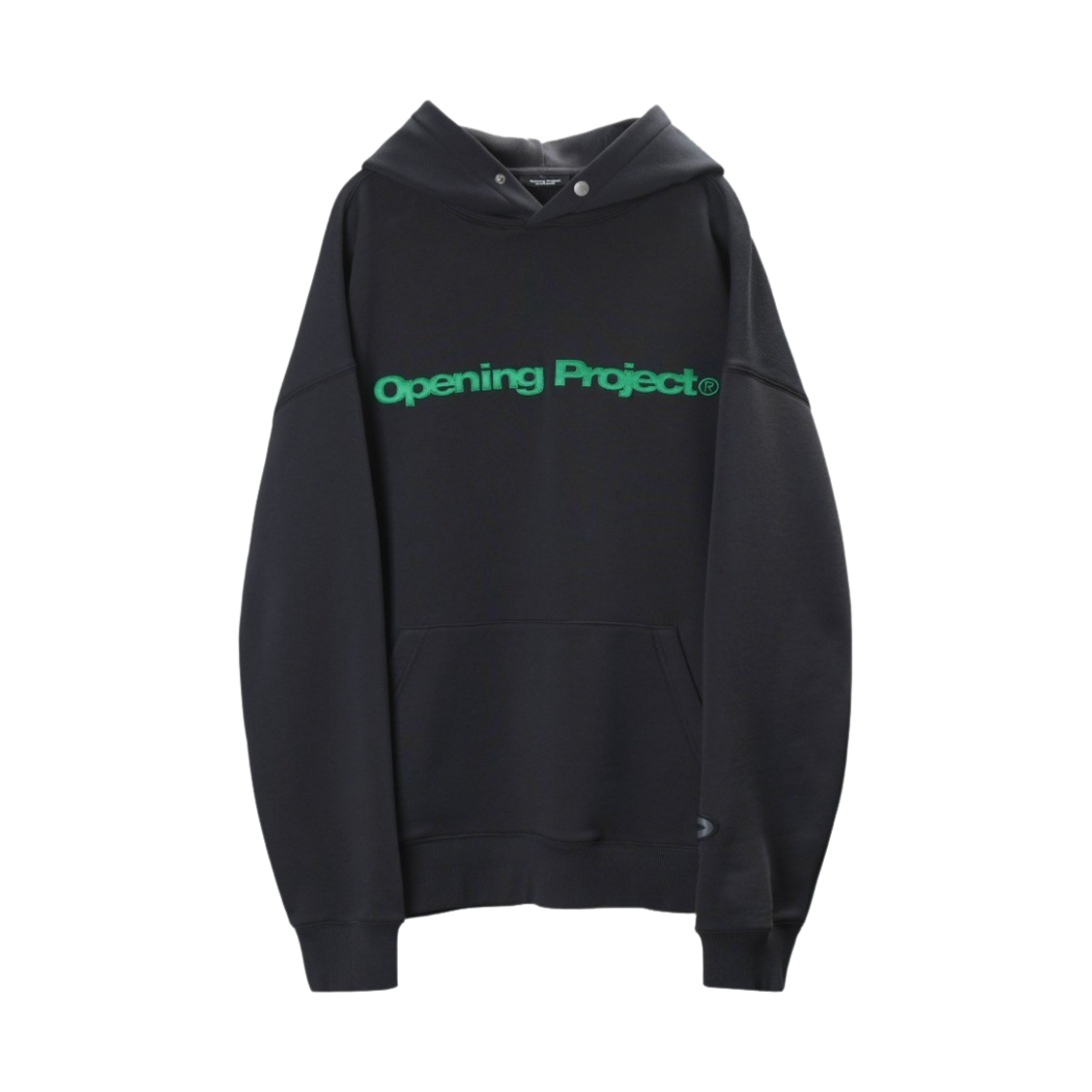 오프닝프로젝트 OP 로고 후디 차콜