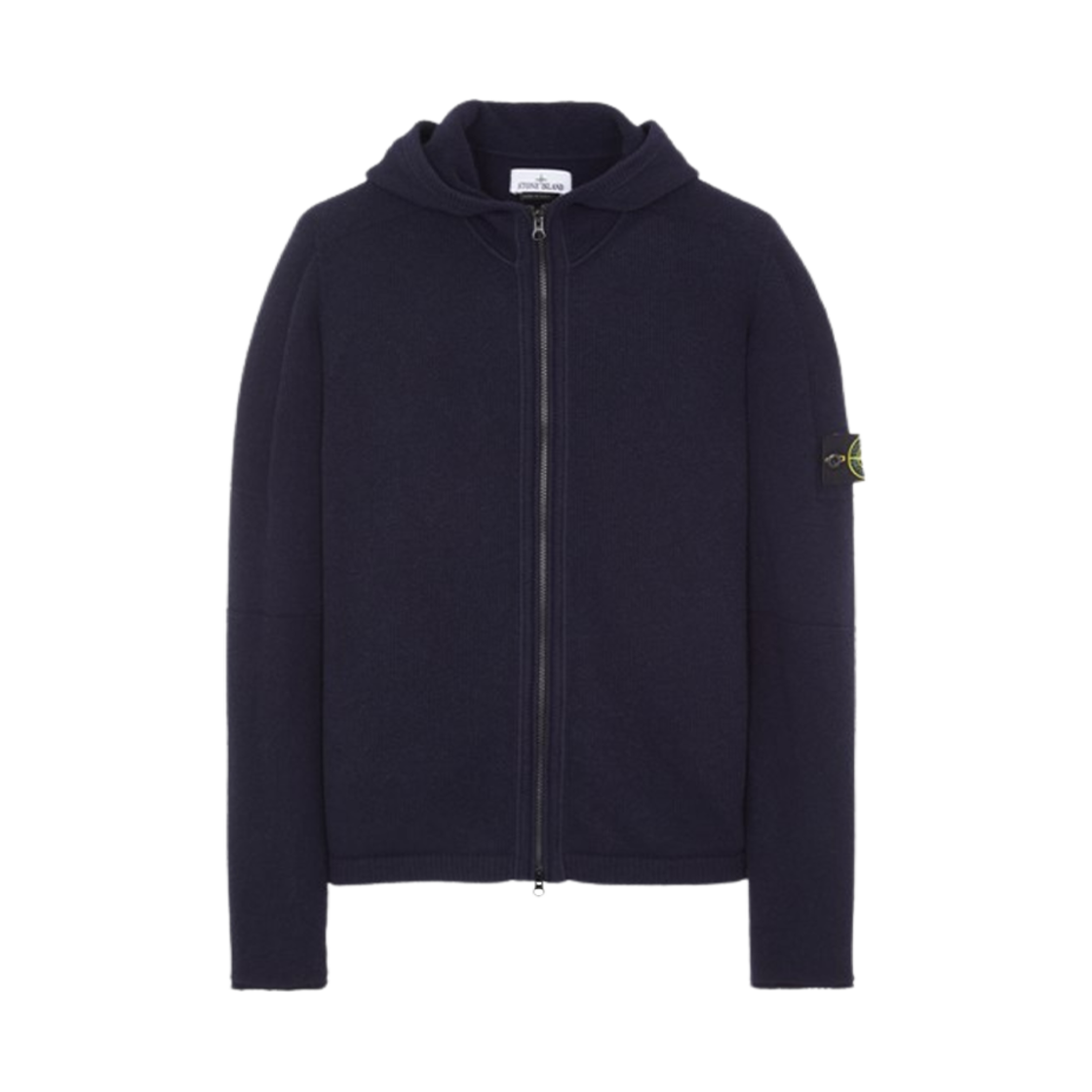 7915509A3-V0020 Stone Island 509A3 Lambswool Hooded Cardigan Knit Navy Blue - 23FW