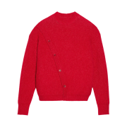 Jacquemus Le Cardigan Pau Asymmetric Cardigan Red