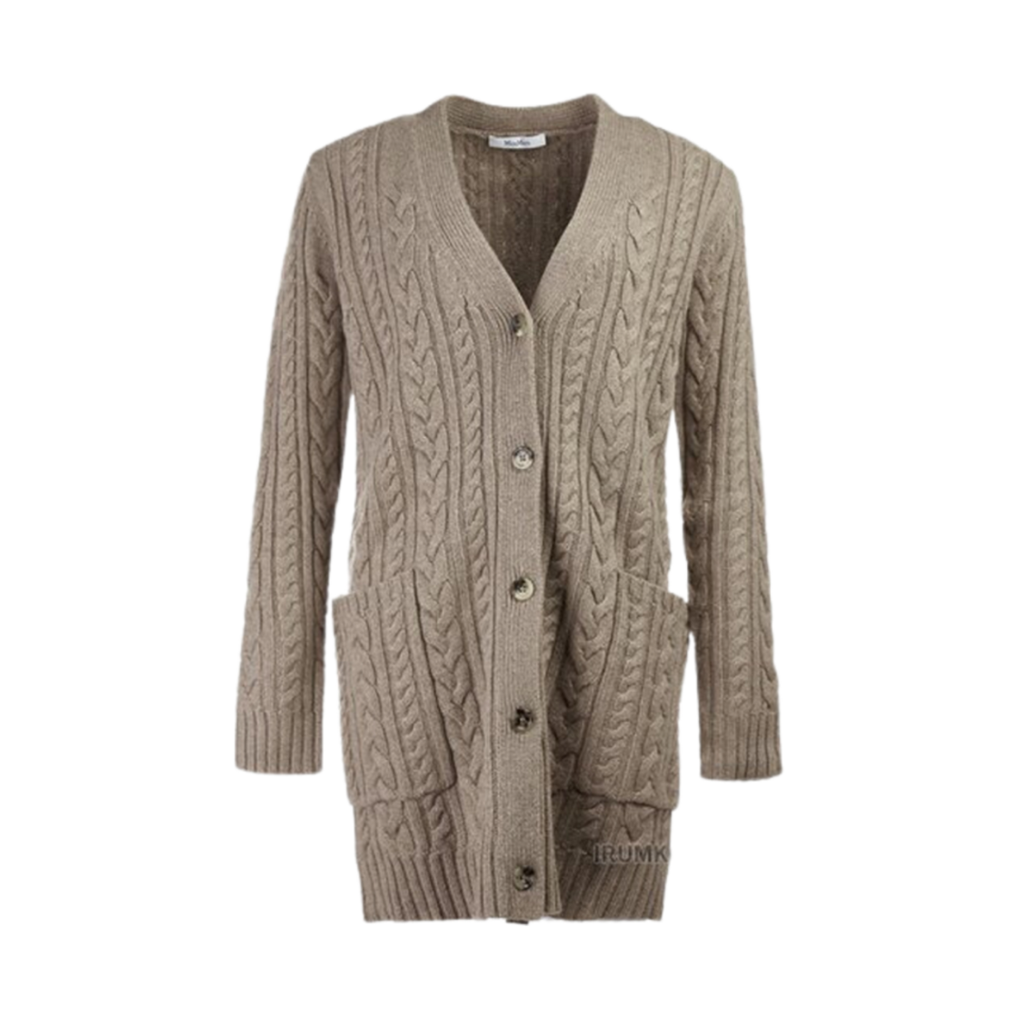 CALOTTA-007 (W) Max Mara Calotta Wool Cashmere Cardigan Beige