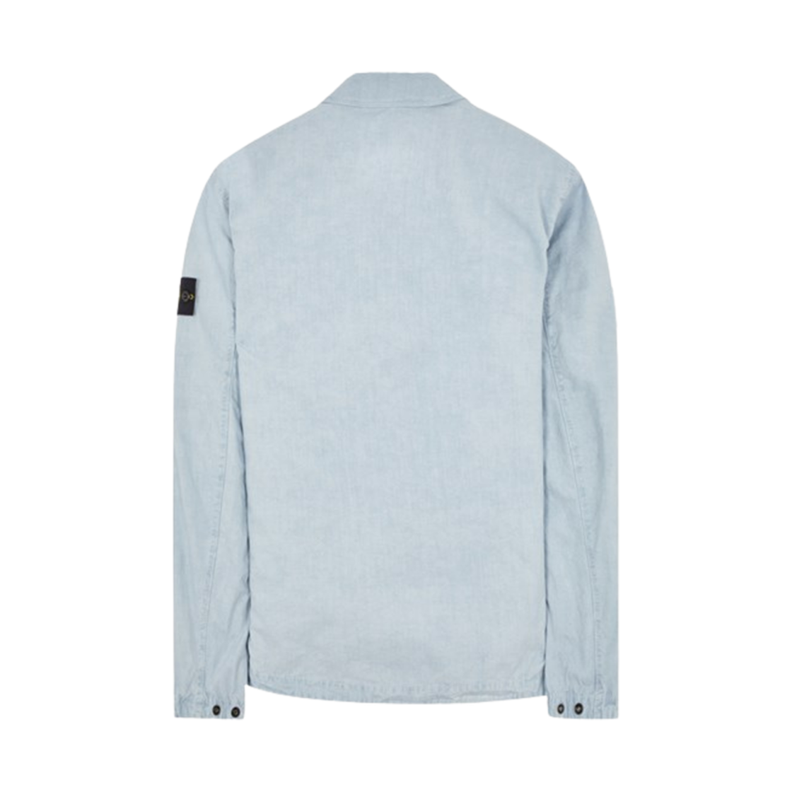 스톤 아일랜드 119WN 올드 트리트먼트 코튼 캔버스 오버셔츠 스카이 블루 - 24SS(Stone Island 119WN Old Treatment Cotton Canvas Overshirt Sky Blue - 24SS) - 2