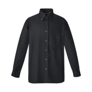 Uniqlo U Drape Shirt Longsleeve Black - KR