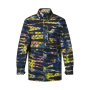 Louis Vuitton Printed Monogram Tie-Dye Denim Shirt Multicolor
