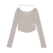 OJOS i:e Fluid Longsleeve T-shirt 01 Warm Grey