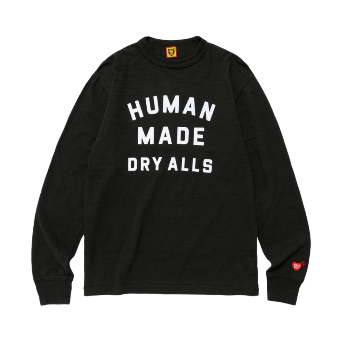 휴먼 메이드 그래픽 롱슬리브 티셔츠 블랙