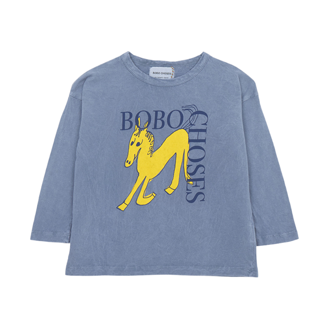 (키즈) 보보쇼즈 롱슬리브 티셔츠 블루((Kids) Bobo Choses Long Sleeve T-Shirt Blue) - 1