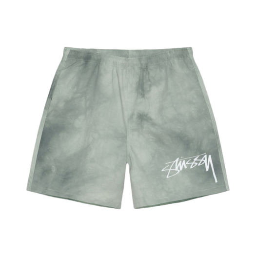 Stussy Wave Dye Nylon Shorts Sage