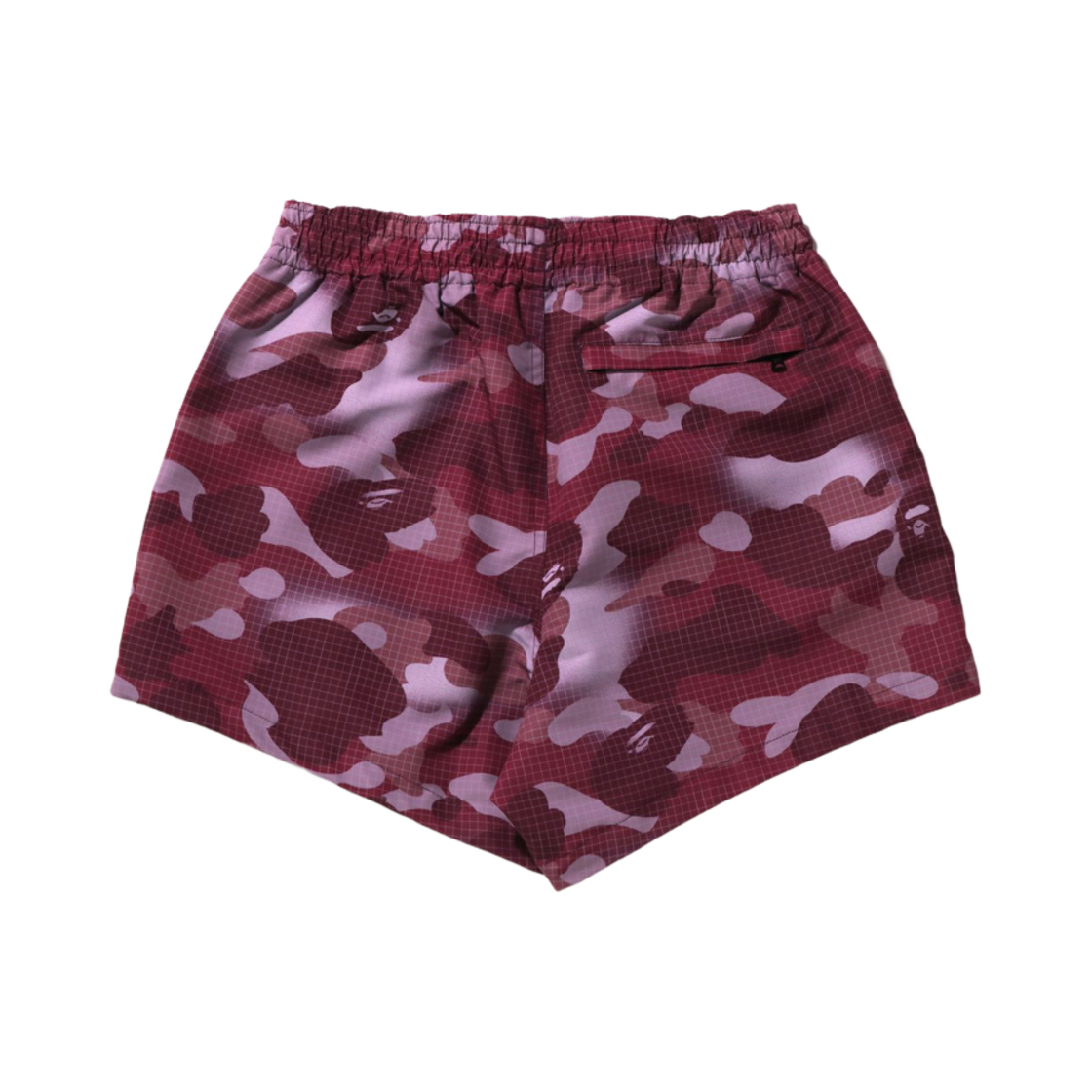 (W) 베이프 그리드 카모 쇼츠 브릭 레드((W) BAPE Grid Camo Shorts Brick Red) - 2