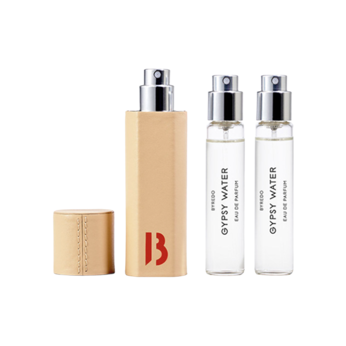 바이레도 집시 워터 오 드 퍼퓸 12ml x 3 레더 케이스(Byredo Gypsy Water Eau De Parfum 12ml x 3 with Leather Case)