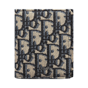 Dior Trifold Wallet Beige Black